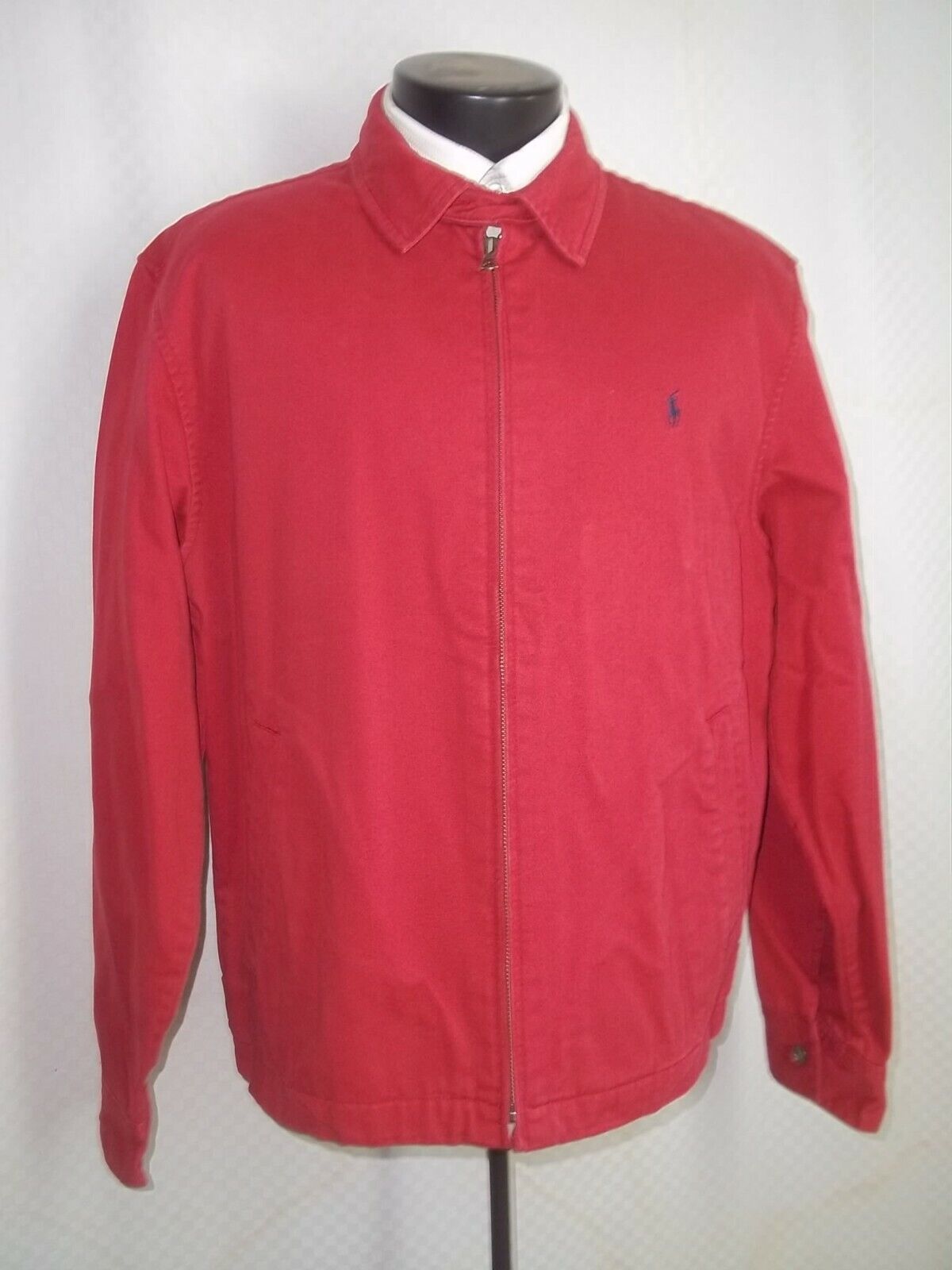 Polo Ralph Lauren Solid Red Zipper Front Cotton S… - image 2