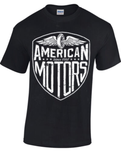 Hommes T-Shirt Motard Moto Rétro USA Femmes USA Rétro Américain Moteurs