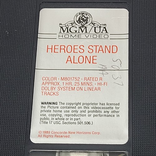 Heroes Stand Alone VHS 1989/1994 Chad Everett Bradford Dillman GETESTET - Bild 8 von 10