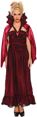 VAMPIRE COUNTESS ADULT HALLOWEEN COSTUME WOMEN'S SIZE MEDIUM 10-12