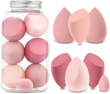 Makeup Sponge, 8 Pcs Beauty Makeup Sponge Blender, Mini Blender Sponges for Liqu