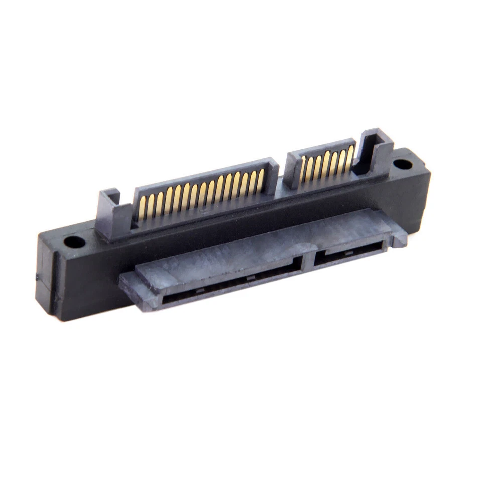 90 Degree Up Angled SATA 22Pin 7+15 Male to SATA 22Pin Female Extension Adapter - Image 4 of 4