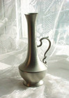 Vintage Web Pewter Handled Vase Small Size Brushed Metal — photo 2