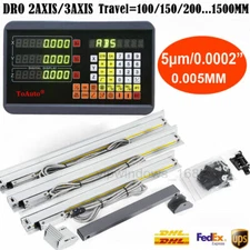5u Digital Readout Linear Scale Glass Encoder DRO Display for CNC Milling Lathe