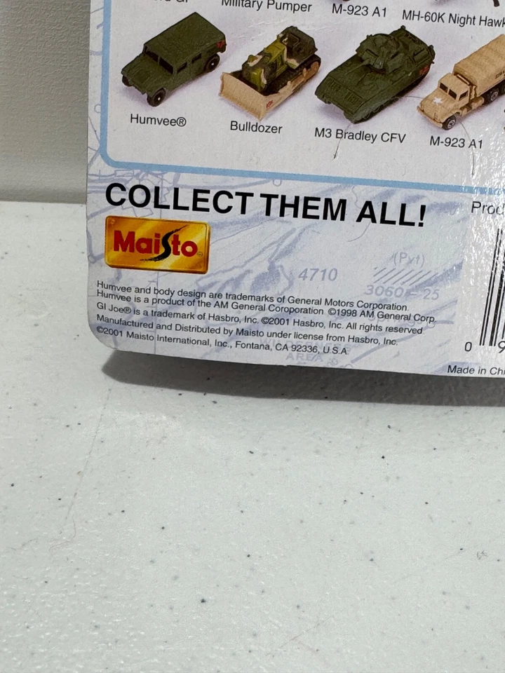 GI JOE SERIE 1 TANQUE MILITAR EJÉRCITO JUGUETE 1/64 M1-A1 DIECAST 2001 MAISTO NUEVO Foto 3 de 3