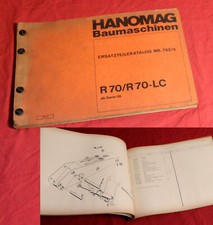 Ersatzteilliste Hanomag R 70 , R 70 LC Bagger