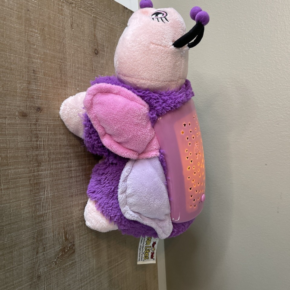 Dream Lites Pillow Pets Mini Fluttery Butterfly Night Light Purple Pink