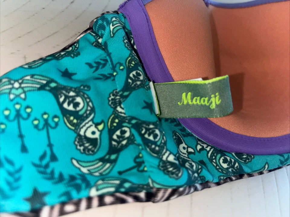 MAAJI PÚRPURA CON AROS OTS MOLDEADO BIKINI TOP DE BAÑO MULTI PEQUEÑO Foto 3 de 4