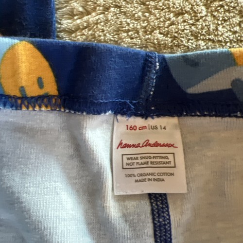 Pantalones de pijama ajustados Hanna Andersson niños azul Dreidel Hanukkah 160 cm 14 - Imagen 6 de 6