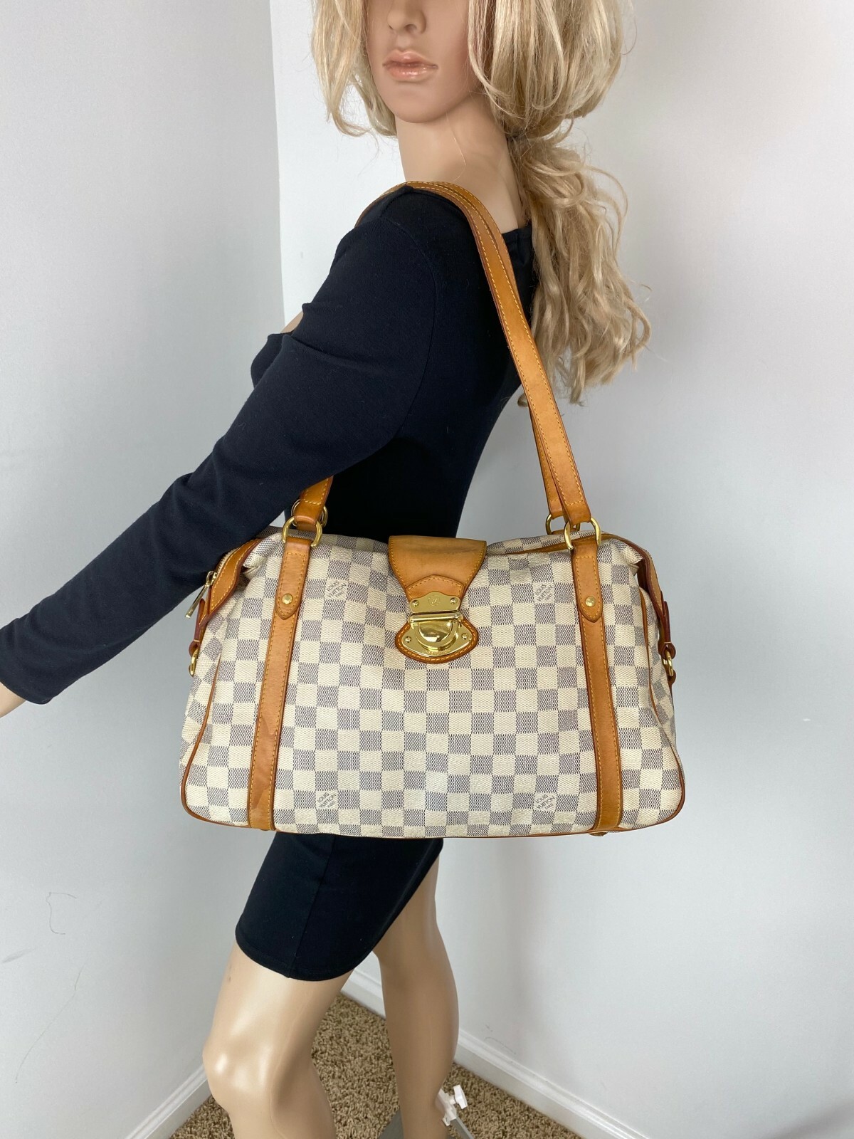 LOUIS VUITTON Damier Azur Stresa PM Hand Bag N42220 - MyDesignerly