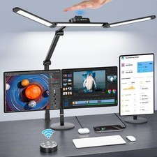 Syrinx LED Desk Lamp with Clamp, Architect Desk Lamp for Home Office with Ges...