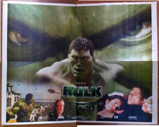 2003 Hulk 4 feuilles 1 feuille affiche Inde (Hindi) Josh Lucas, Jennifer Connelly