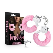 Blush Temptasia Beginner Lightweight Bondage Handcuffs With Pink Faux Fur