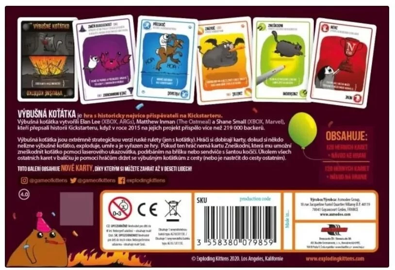 NEW - Factory sealed - Exploding Kittens Party Pack Card Game - Image 2 of 2