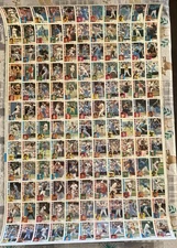 1984 Topps Nestle Baseball Uncut Sheet 132 Cards Ripken Murray Neikro
