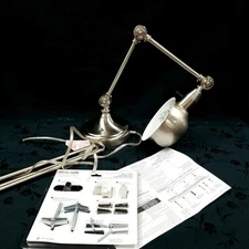 NIOB Allen + Roth #0482412 Brushed Nickel Wall Lamp