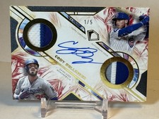 Cody Bellinger * 1/5 * 2025 Topps Diamond Icons Dual-Team GAME-USED Patch Auto