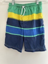 Carter's Kids Boys Striped Colorblock Lined Adjustable Waist Swim Trunks Multi 8