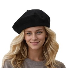 KIMMING Beret Hats for Women- Classic Wool French Beret Elegant Vintage Clo...