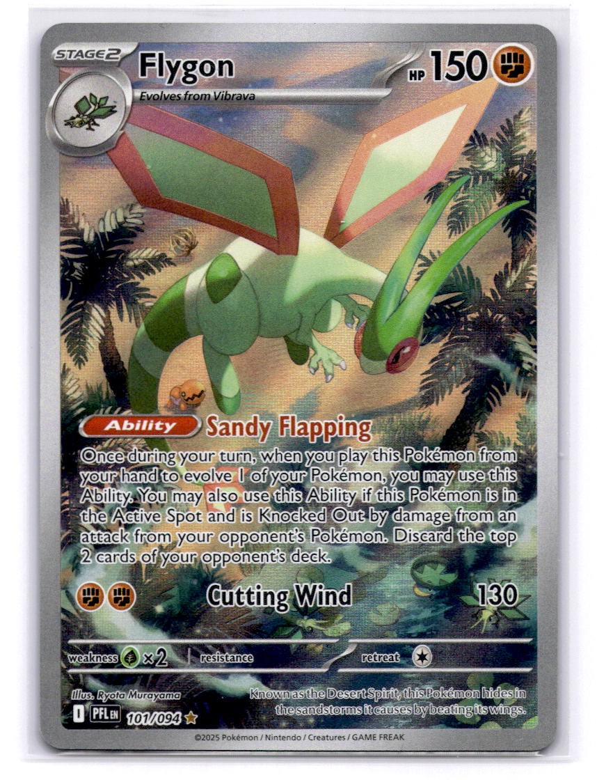 Flygon Illustration Rare ME02: Phantasmal Flames 101/094 LP-NM