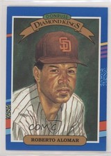 1991 Donruss Diamond Kings Roberto Alomar (1 Yellow Stripe Top Right) HOF 2e7