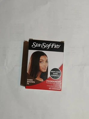 2 x Sta-sof-fro | Permanent Puder Haarfarbe (Dunkelbraun) (8g)