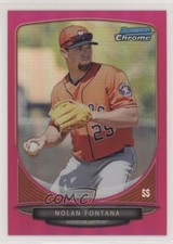 2013 Bowman Chrome Prospects Magenta Refractor 12/35 Nolan Fontana #BCP112 0bz