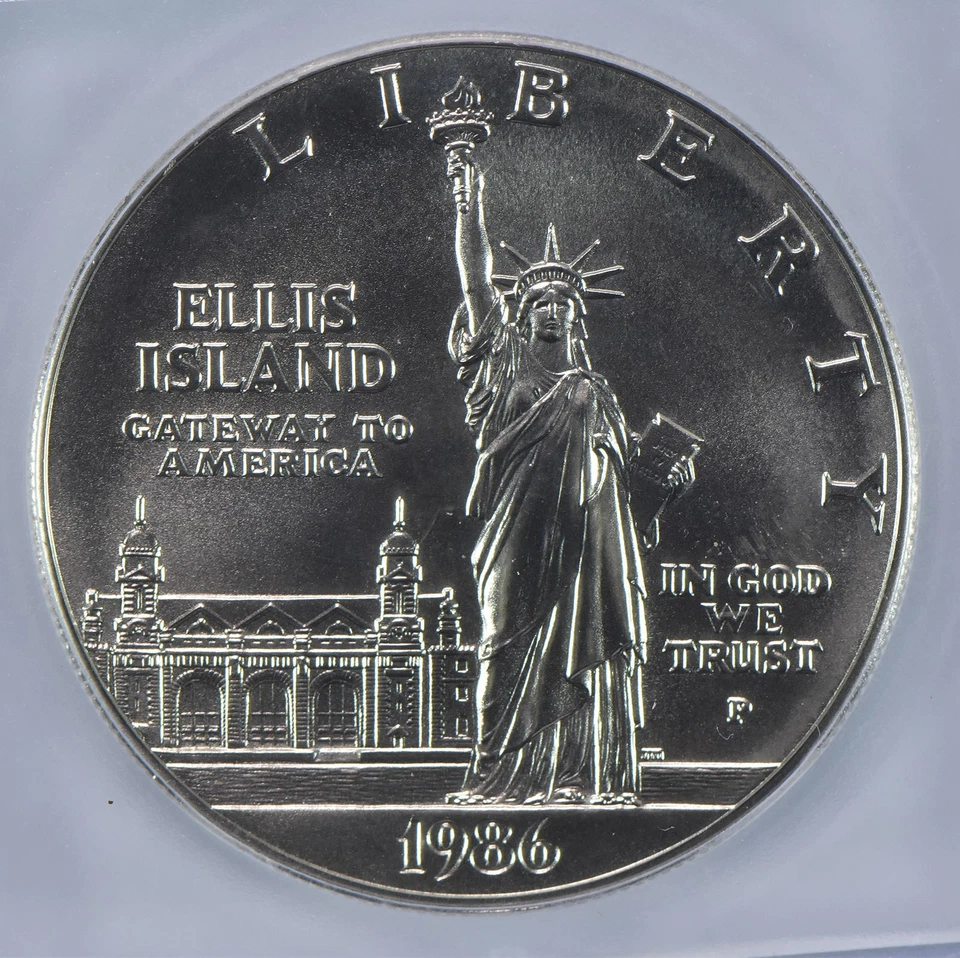 1986-P Statue Of Liberty Commemorative Silver Dollar MS70 ICG *1600 - Image 3 of 4