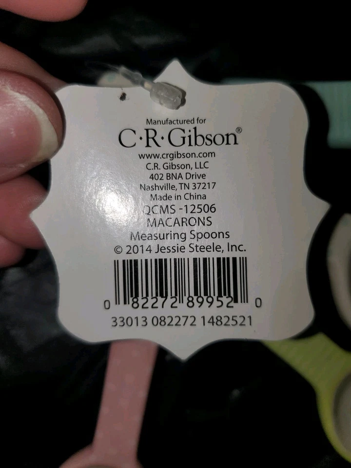 Nuevo juego de 4 cucharas medidoras de cerámica C R Gibson Jessie Steele Inc  Foto 4 de 4