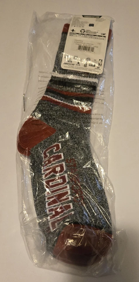 Calcetines cortos jaspeados de 5 estrellas de los Stanford Cardinals de la NCAA para hombre talla grande Foto 3 de 4