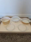 Vintage Pyrex Casserole Dishes Butterfly Gold Pattern With 2 Lids