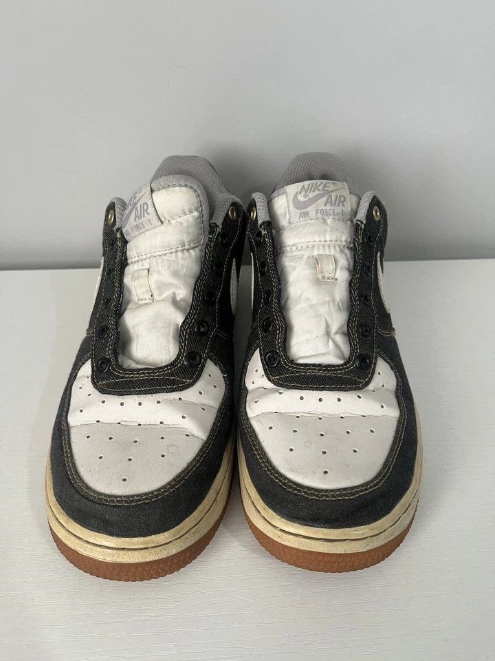 Size 6 - Nike Air Force 1 '07 Low Black Denim Limited Edition - Image 3 of 4