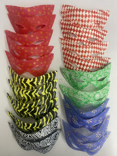 24 Vintage Plastic Cat Masks  Assorted 1960s  for Halloween or Crafts