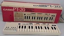 Vintage Casio PT-20 Electronic keyboard and mini synthesizer Made in Japan