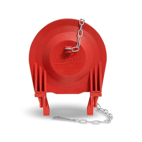 Universal Toilet Flapper for 3-Inch Flappers, Long Lasting Rubber, Red ...