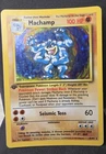 Pokémon TCG Machamp Holo Rare 1st Edition Base Set 8/102