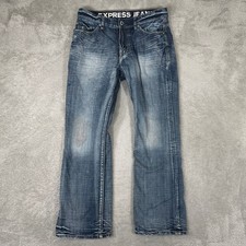 Express Kingston Bootcut Jeans Mens 32x30 Blu...
