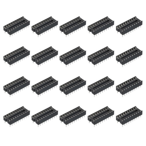 160Pcs 6-Pin Round DIP IC Sockets - Narrow 7.62mm, 2.54mm Pitch