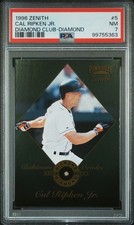 1996 Pinnacle Zenith CAL RIPKEN JR. Diamond Club w/ Real Diamond PSA 7