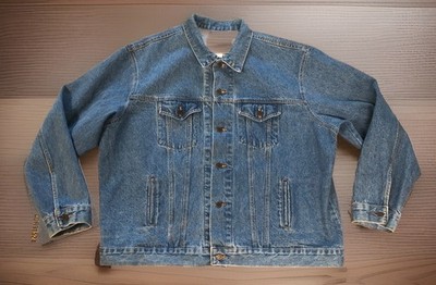 Vtg Denim Jacket March Of Dimes Embossed 2XL 90 s Y2K Biker Jacket