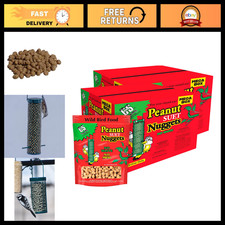 Wild Bird Peanut Suet Nuggets Mega Box - 16 lbs, High-Energy Feed for Birds