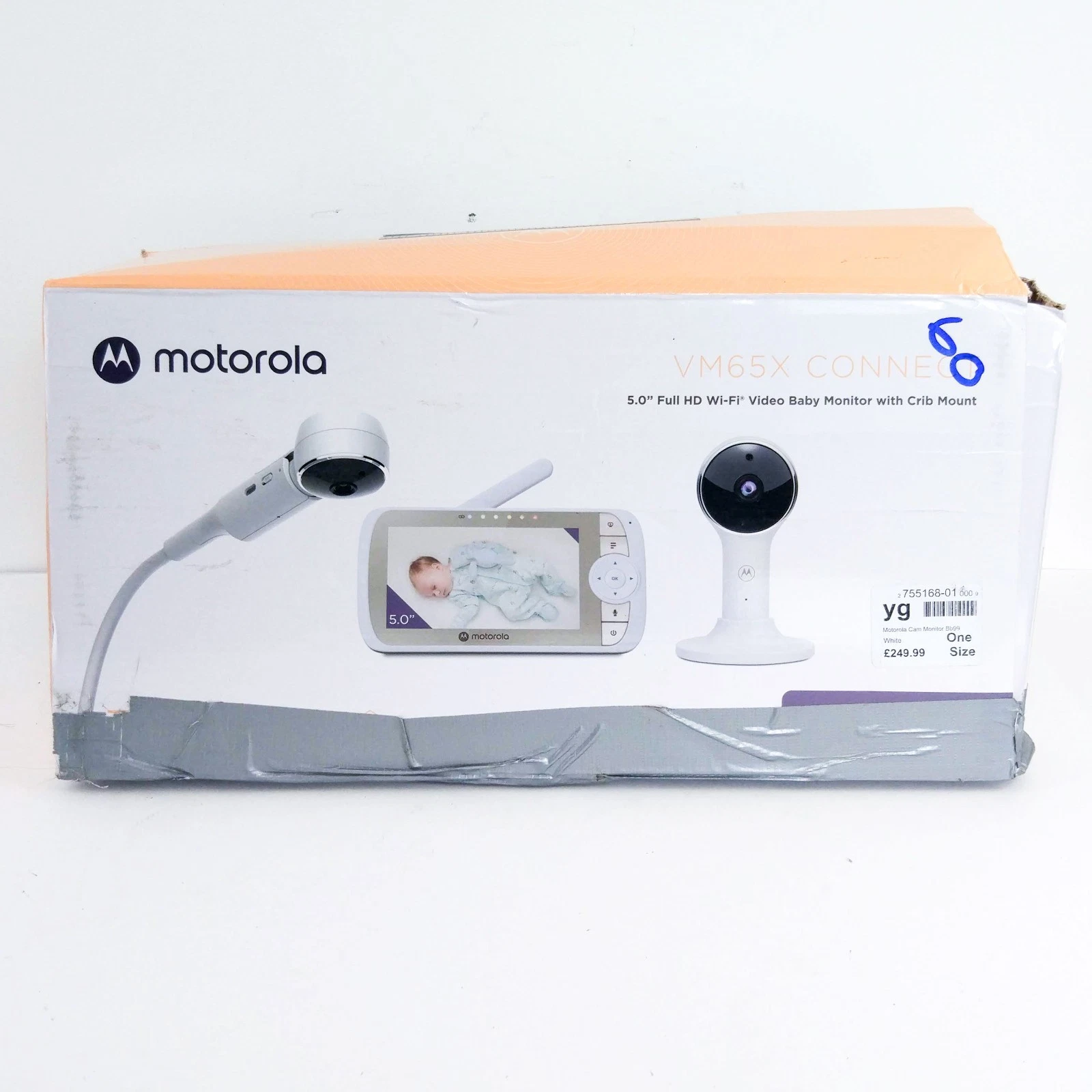Motorola Nursery VM65X Connect Halo Video Baby Monitor with Crib Holder 5 inch
