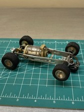 Vintage 1/24 Revell Slot Car Chassis Aluminum Tested Runs Adjustable Cox AMT
