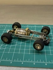 Vintage 1/24 Revell Slot Car Chassis Aluminum Tested Runs Adjustable Cox AMT