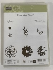 Stampin  Up WHAT I LOVE 10 Photopolymer Cling Stamps 141276 New