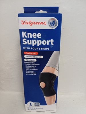 Knee Support Walgreens 4 Straps  Adjustable One Size Fits All Left Or Right