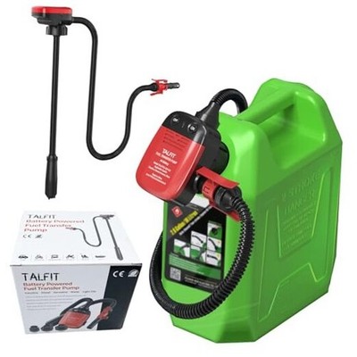 Portable Battery Powered Fuel Pump - 2.4GPM Gasoline Siphon Pump with Auto 