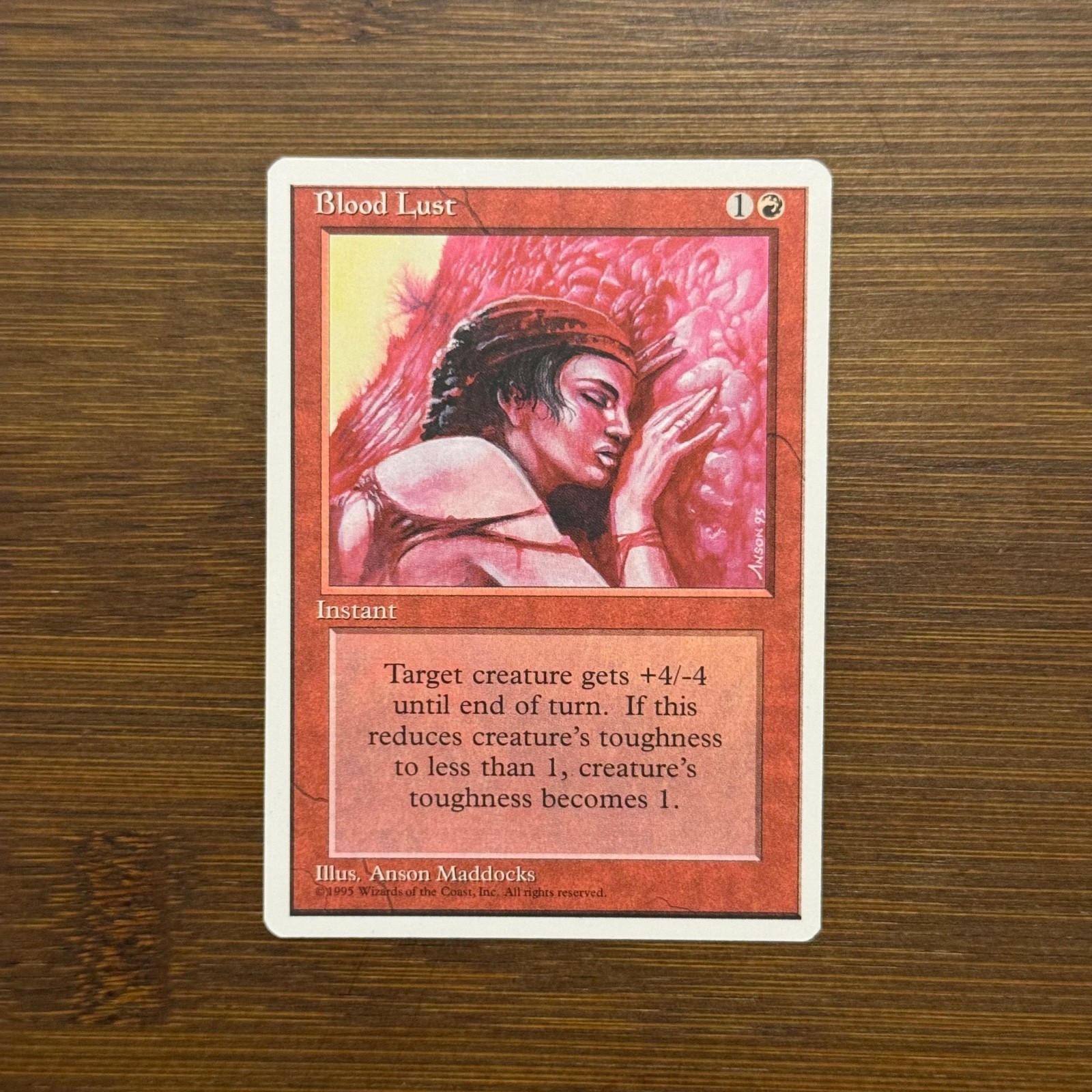 Blood Lust NM Fourth Edition 4th Ed 1995 Magic the Gathering Card MTG