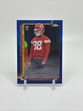 2025 Topps Chrome Jake Briningstool Blue Refractor Auto 61/150 #RRA-JBR Chiefs
