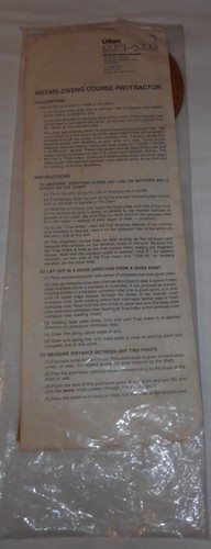 1957 Weems & Plath Inc. Weems-Zweng Course Protractor All Scales Nautical Miles - Picture 3 of 3